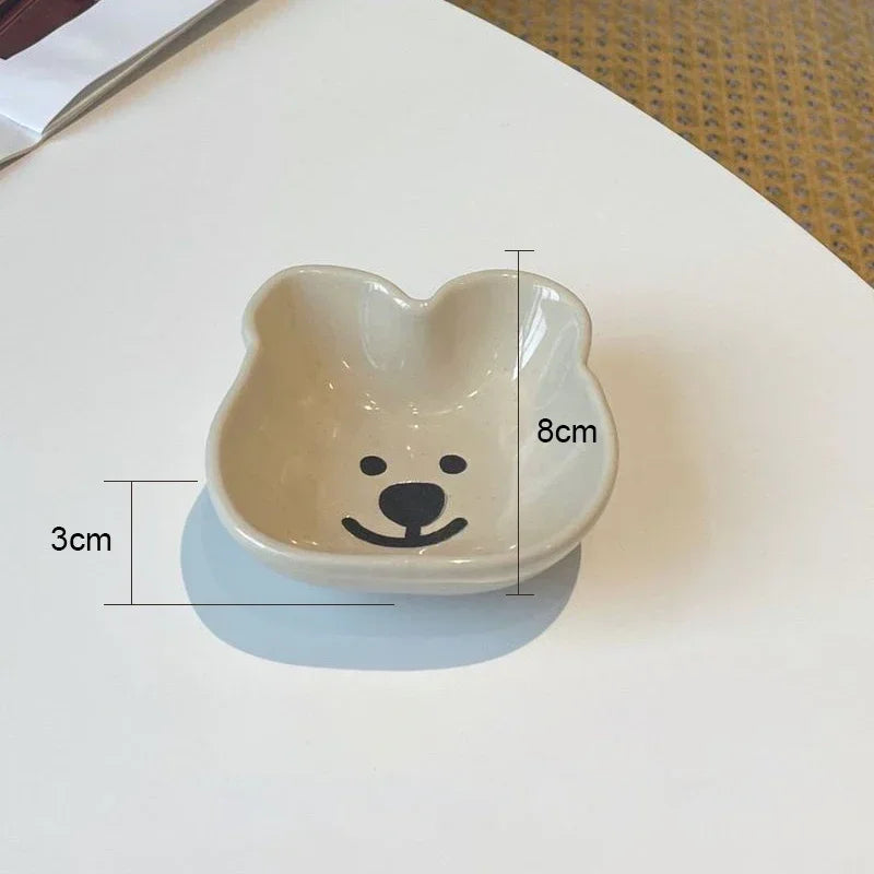 Cute Cartoon Ceramic Sauce Dish