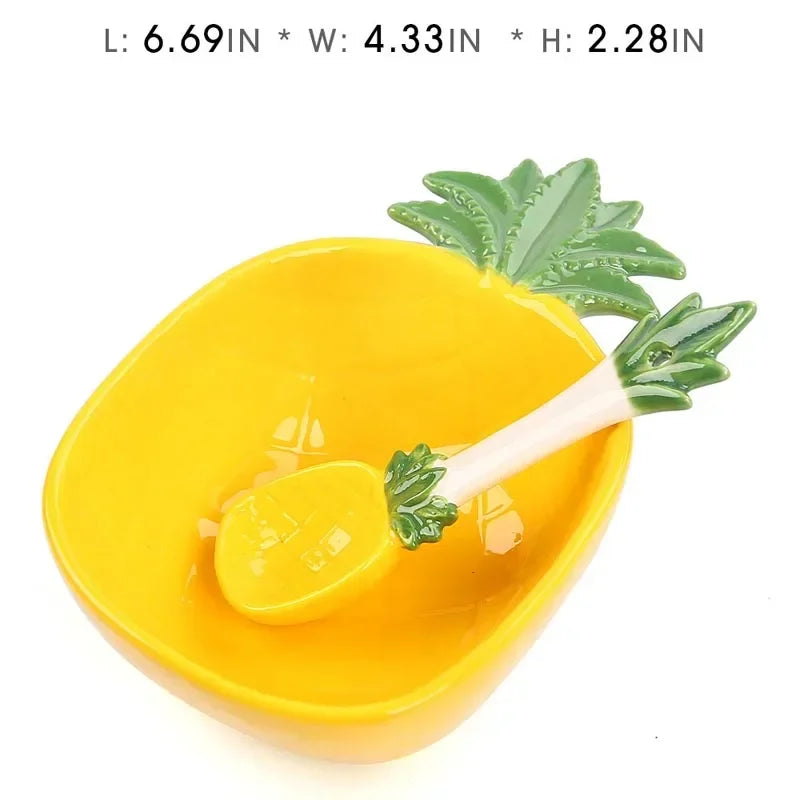 Creative Fruit-Shaped Ceramic Bowl