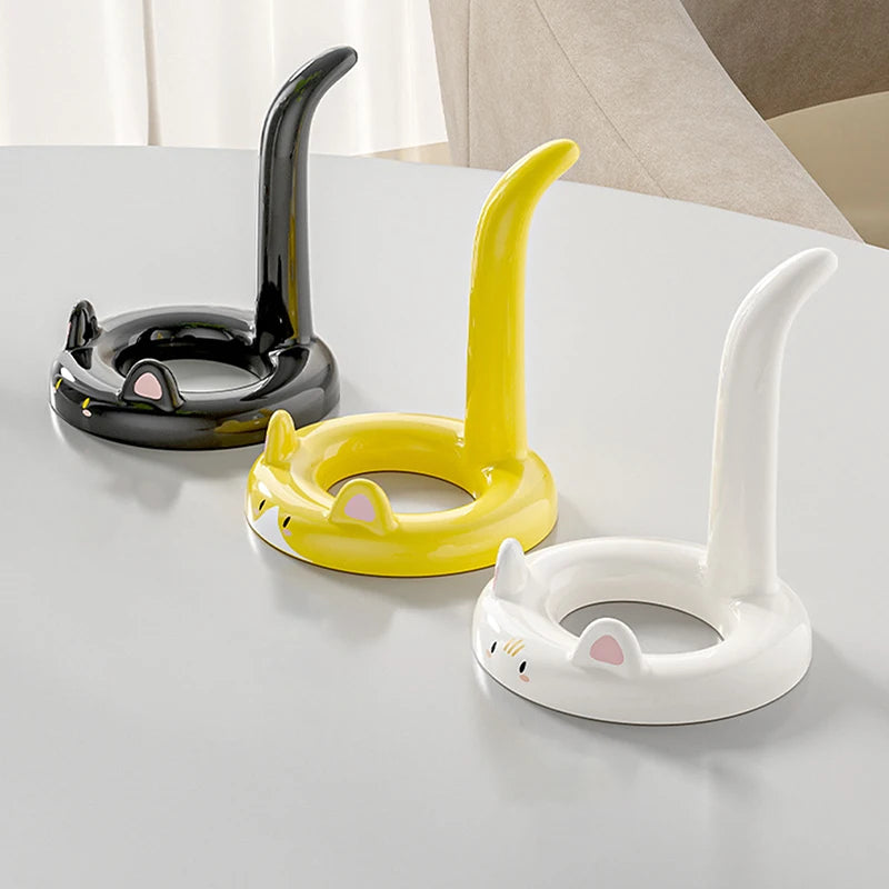 Cute Cat Phone Holder – Creative Mini Desk Stand