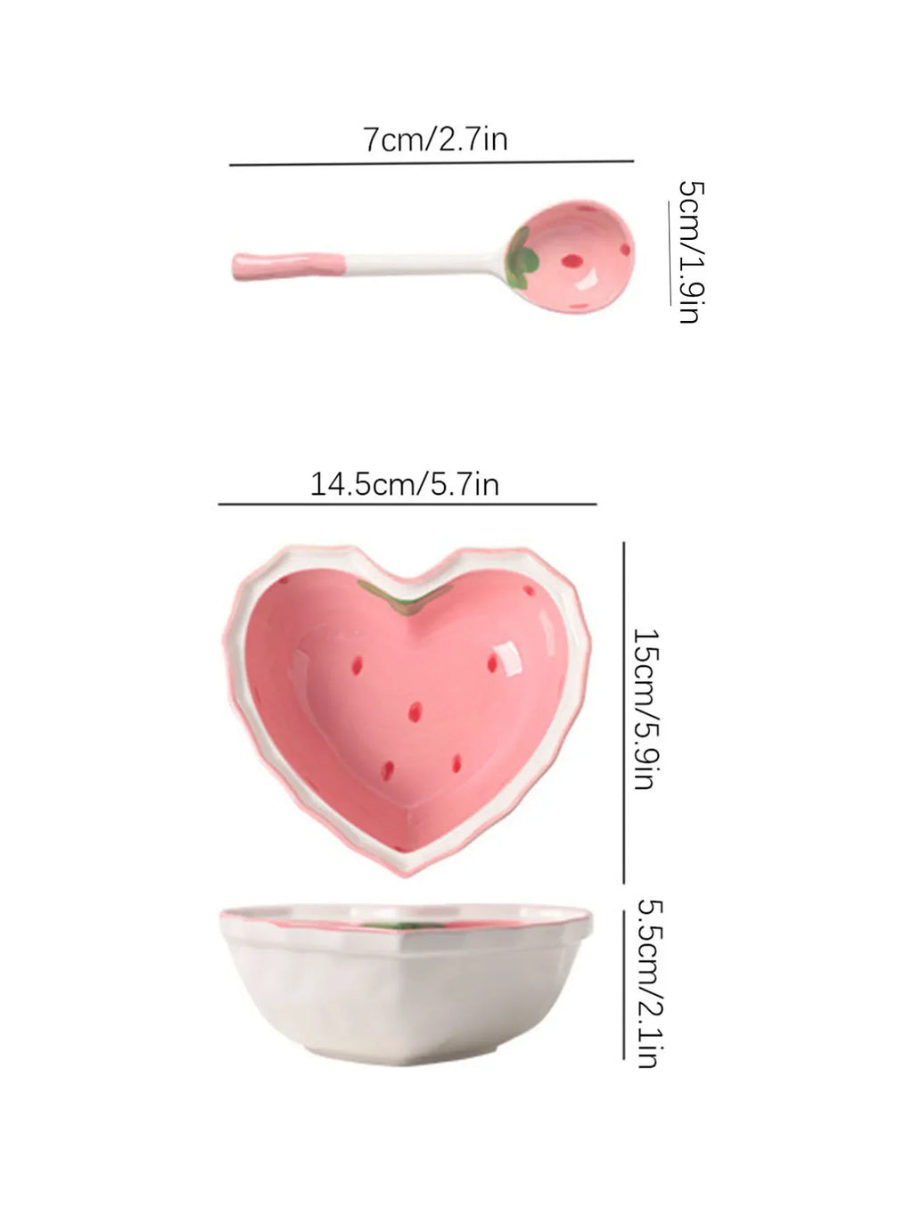 Strawberry Ceramic Tableware Set