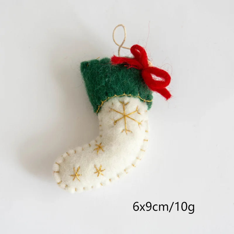 Handmade Wool Felt Christmas Ornaments