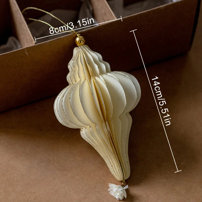 Honeycomb Paper Christmas Ornaments