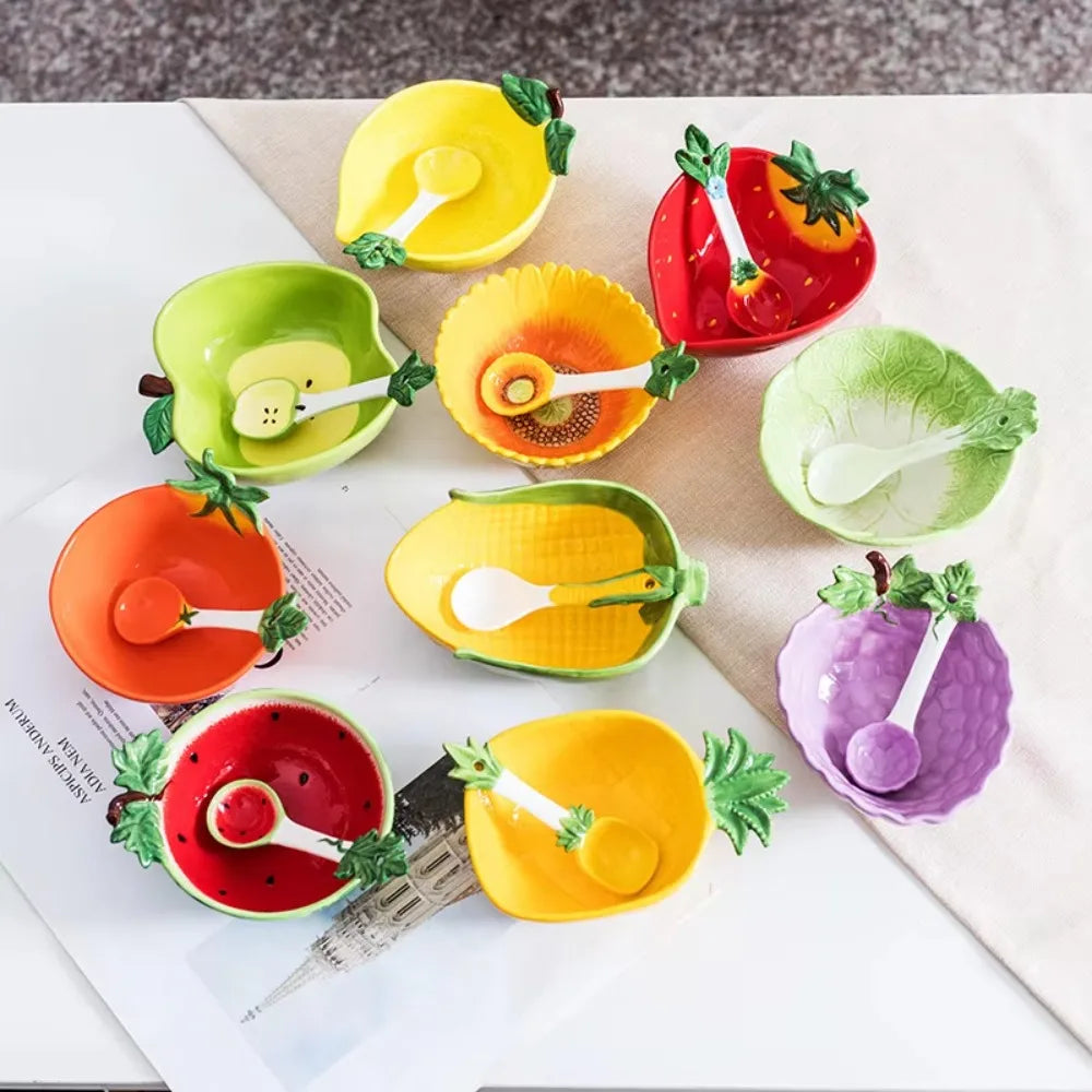 Creative Fruit-Shaped Ceramic Bowl